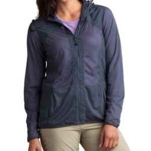 Women's BugsAway Damselfly Jacket Gray Grey Outdoor Hiking Camping Mesh Large